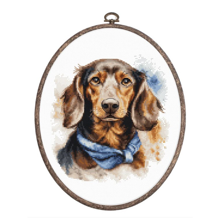 (image for) The Dachshund Counted Cross Stitch Kit